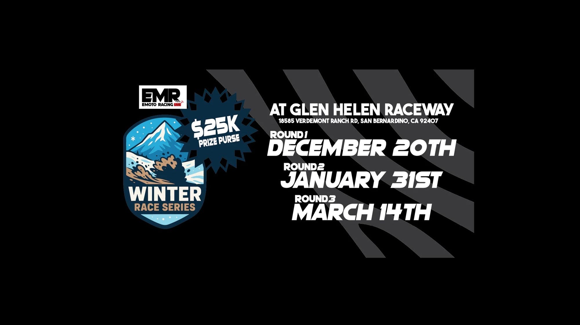 E-Moto Winter Race Series at Glen Helen Raceway