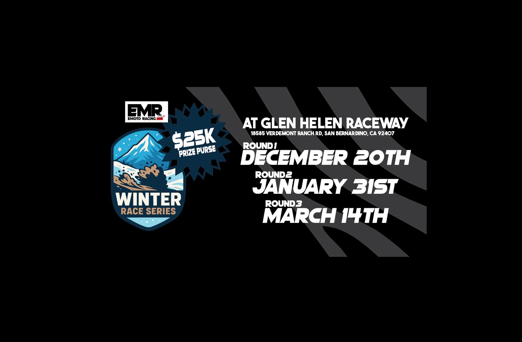 E-Moto Winter Race Series at Glen Helen Raceway