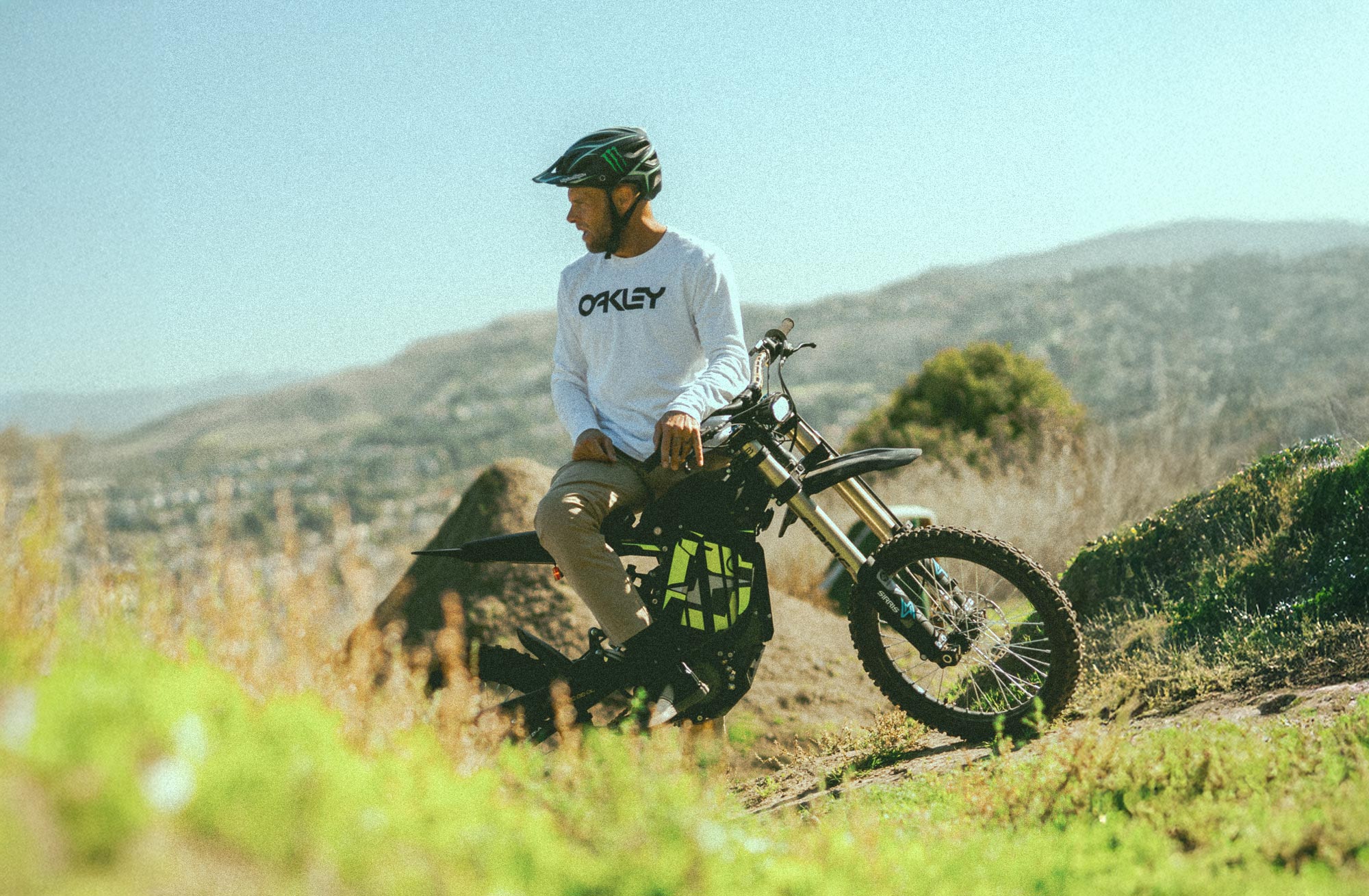 Cam Zink Rides Surron LBX with Sirris CMX Fork